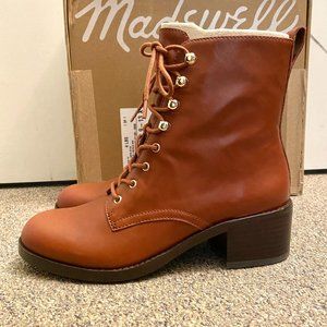 Madewell The Patti Lace-Up Boot NWT (Sz8 could fit 7.5 or 8.5)